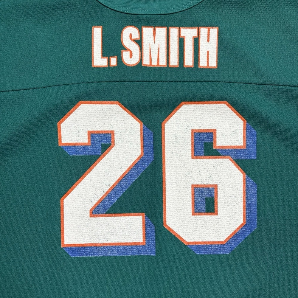 Vintage Lamar Smith Dolphins Jersey Youth XL Single Stitch - Picture 5 of 10